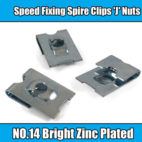 25x spire clips - clips, 'j'
