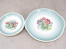 Susie Cooper Dresden Sprays Green Vintage Pottery Plates