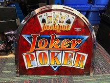 Joker Poker Top Box Display - Man Cave Games Room Amusement Sign Home Bar