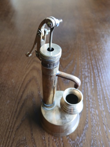 Brass hand water pump - pump, ornament