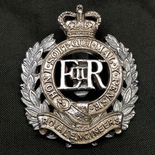 Original British Army Cap Badge - Royal Engineers