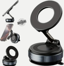 Vacuum Magnetic Suction Cup Car Phone Holder Stand Mount 360° Rotation