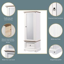 Corona Armoire with Mirrored