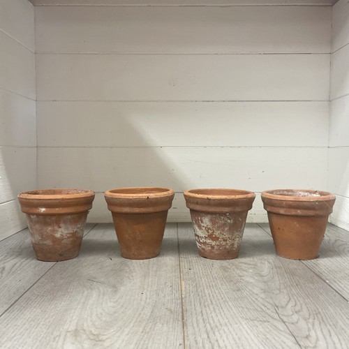 Vintage terracotta pots 12cm - 4,