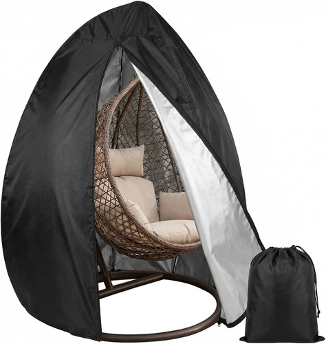 Outdoor egg chair cover with