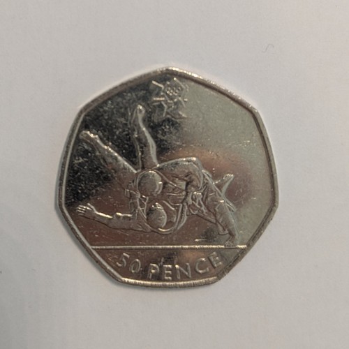 Olympic 50p judo coin - olympic, 2011