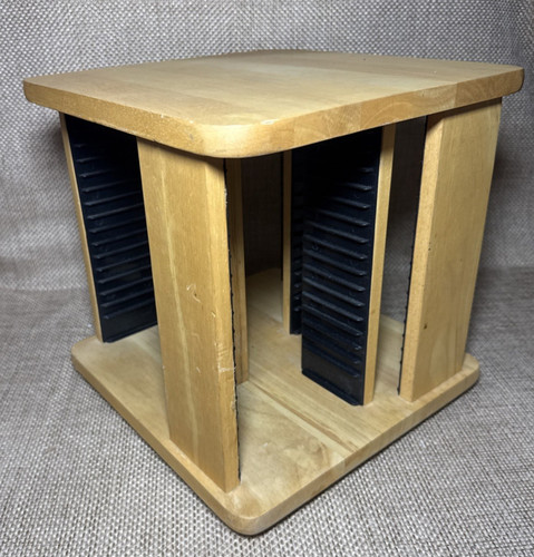 Vtg spinner rack - vtg, wood