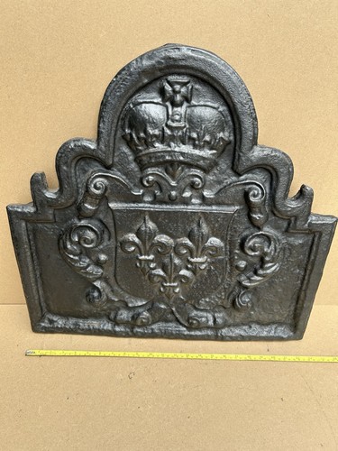 Cast iron fireplace - back, panel