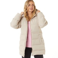 Brave Soul Womens Jacket Ladies Girls Padded Hooded Parka Winter Long Coat Size
