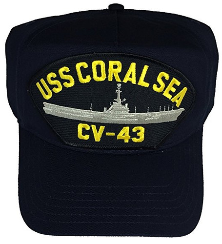Uss coral sea hat - coral,