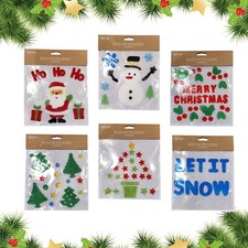 Believe Christmas Window Gel Stickers Reusable Xmas Decoration