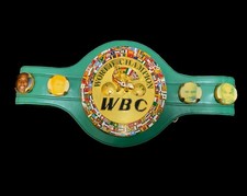 Nigel Benn Full Size Cleto WBC Boxing Belt Signed Defect Low Start Price