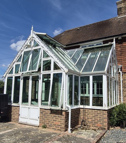 Hand built timber conservatory