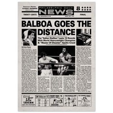 Rocky newspaper poster print - rocky,