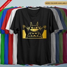 Studio Ghibli Inspired Smiling T-Shirt Totorro Anime Miyazaki Gamer Tee
