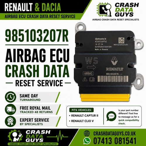 Renault dacia airbag ecu crash - renault,