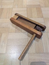 Vintage Wooden Football Rattle Clacker