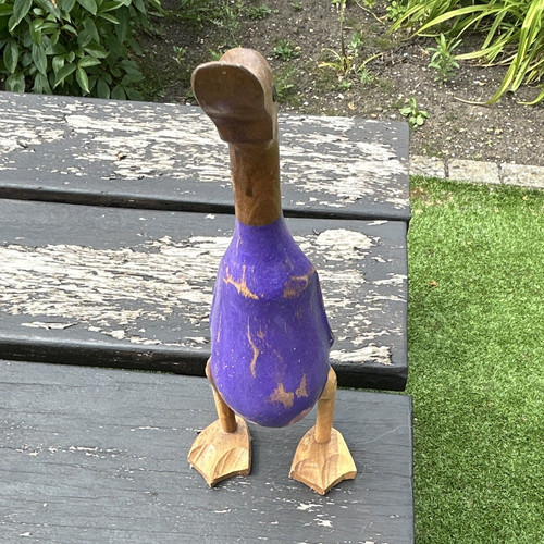 Duck hand painted bamboo - hand,