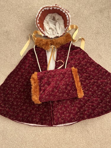Girls victorian cape bonnet - victorian, cape,