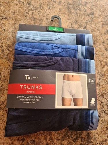 Man trunks pairs cotton - tu,