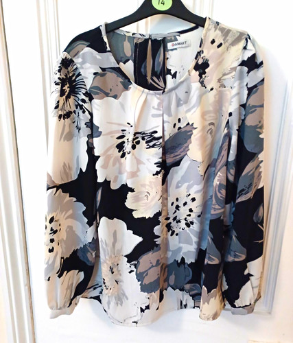 Damart ladies black white grey - damart, black/white/grey