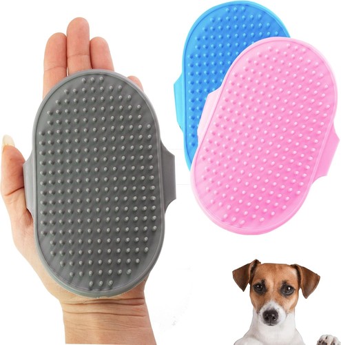 Rubber dog grooming mitt - rubber,