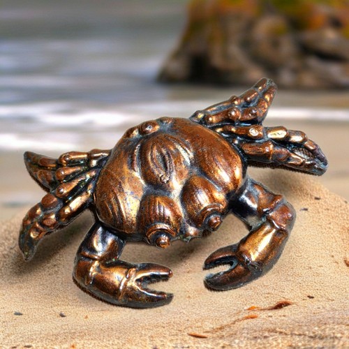 Vintage metal crab - crab, paperweight