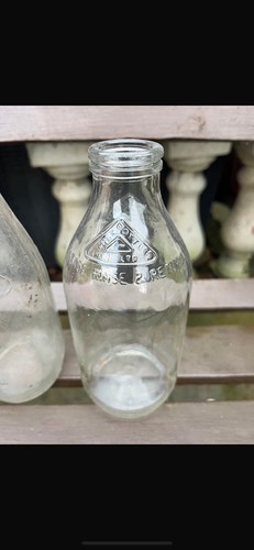 Vintage milk bottle - bottle, set