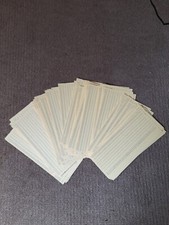 Vintage 10 x CDL 5081 yellow computer mainframe punch cards - unpunched