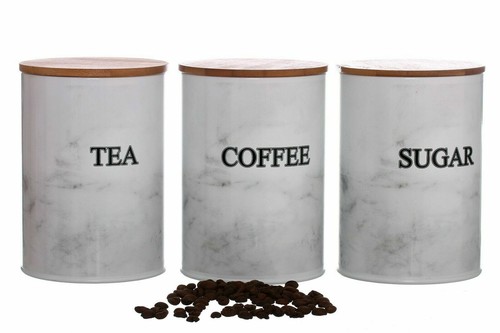 Set tea coffee sugar jars - 3,