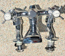 Heritage Bathrooms Dawlish Bath Filler Chrome Traditional RRP £355 Solid Brass