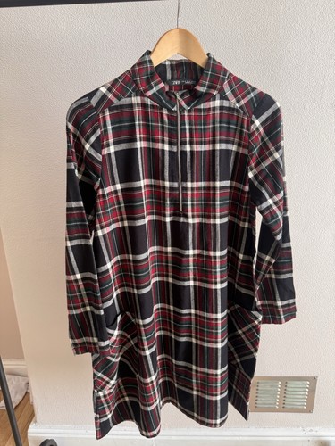 Zara check dress - zara, uk