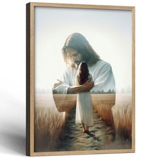 Framed Jesus Holding Woman