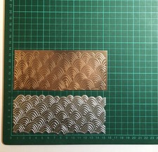 Hand Drawn Wave/Art Deco Hot Foil Letterpress Plate - 15.1 X 6.4cm