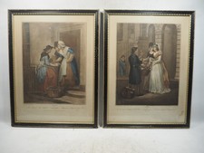 Vintage Pair of Framed Cries of London Mackerel & Oranges Prints - 47cm x 35cm