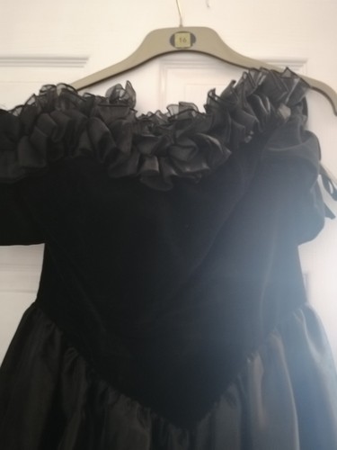 Black velvet and taffeta - velvet,