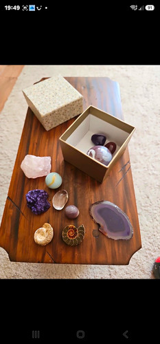 Polished agate slice mineral - polished,