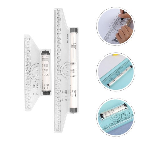 2pcs transparent plastic - transparent,