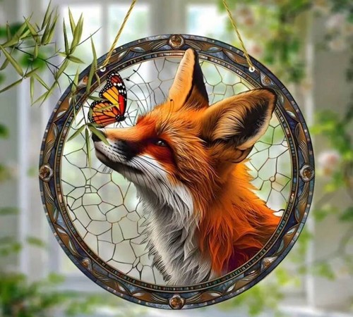 Fox design suncatcher - fox,