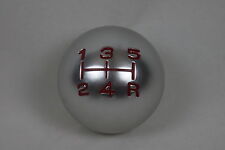 SATIN 5 spd RED gear shift knob for VOLKSWAGEN TRANSPORTER CARAVELLE T25 T4 *2
