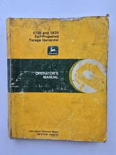 JOHN DEERE 5720 & 5820 SELF PROPELLED FORAGE HARVESTER OPERATORS MANUAL