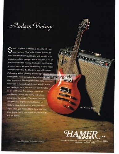 1994 hamer archtop studio - 1994,