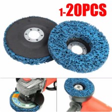 5/20Pcs 115mm 4.5" Poly Strip Disc Abrasive Wheel Paint Rust Removal For Grinder