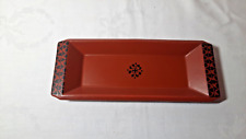 TERRACOTTA & BLACK SMALLTRAY "ROYAL WORCESTER CROWN WARE"... [SCOTTIE WILSON ?]
