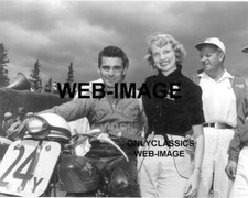 1954 HARLEY DAVIDSON MOTORCYCLE RACER BILL MEIER PHOTO PIKES PEAK HILL CLIMB AMA