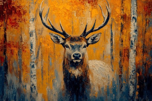 Stag deer animal canvas - animal,