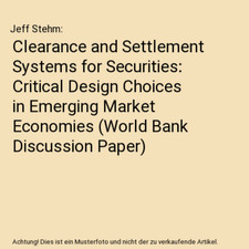 Clearance and Settlement