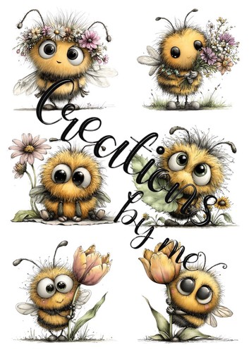 Whimsical flower bees mulberry - flower,