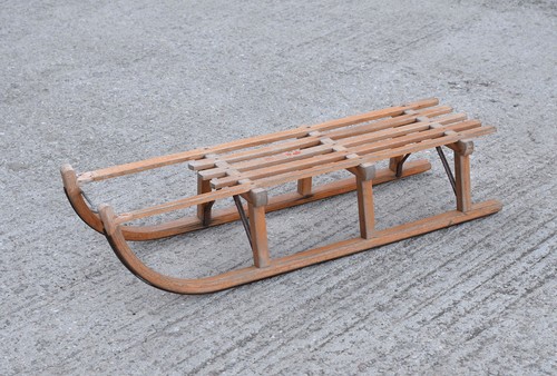 Vintage old wooden - , sleigh