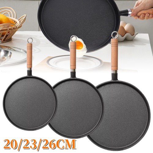 Cast iron round frying - cast, pan